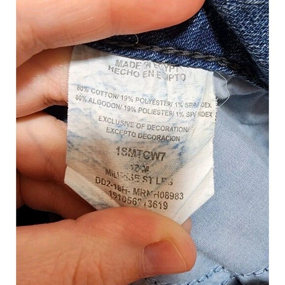 LEE RIDERS WOMENS 18 M BLUE JEANS STRETCHY WHISKER WASH ESSENTIAL BASIC EVERYDAY - Picture 11 of 15